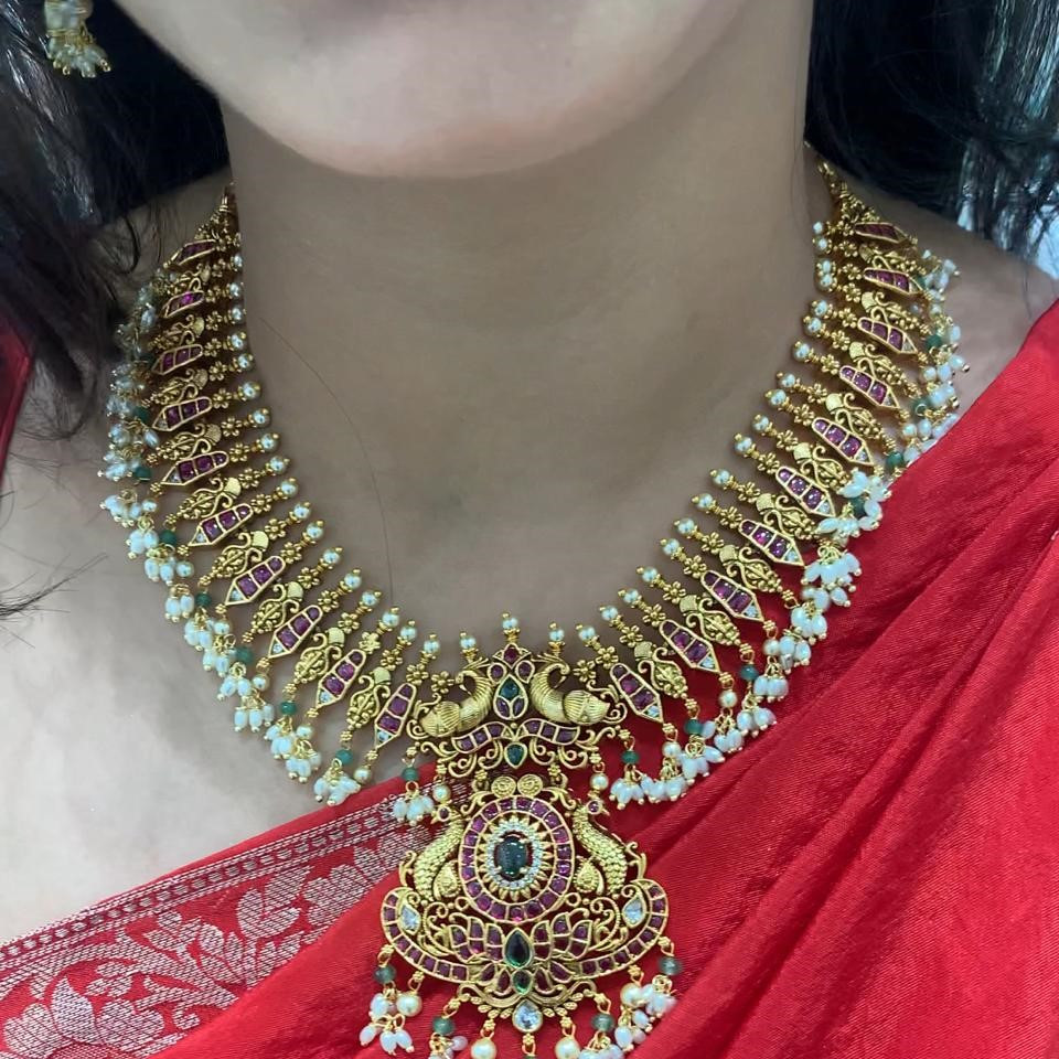 GUTTAPUSALU NECKLACE WITH EAR RINGS