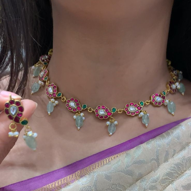 JADAU STONE SHORT NECKLACE